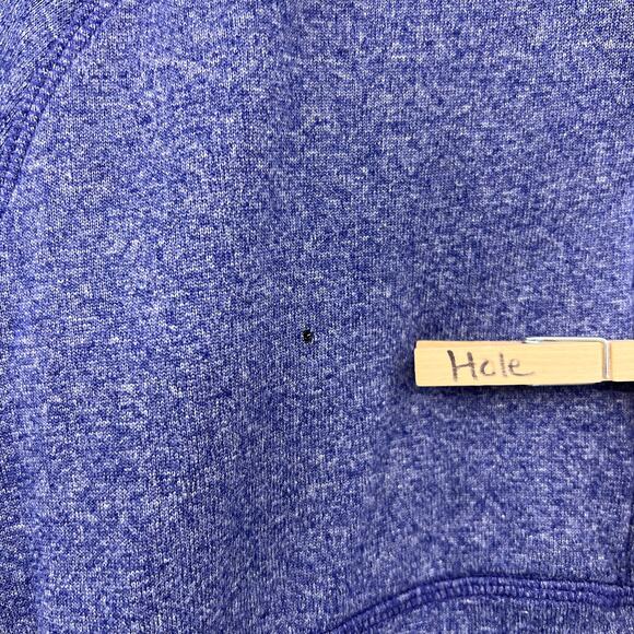 Adidas (L) Climawarm Womens Blue 1/2 Zip Athletic Pullover Sweater Sweatshirt - Picture 5 of 10